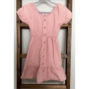 Girl's Pink Speed Limit Dress with Buttons